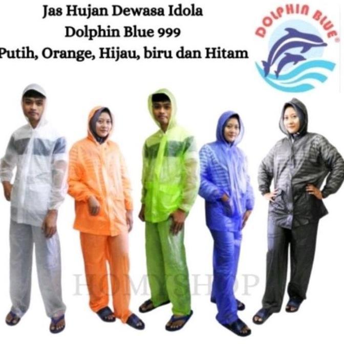 BEST SELLER / PREMIUM Setelan Jas hujan jaket celana Dolphin Idola / Jas Hujan Motor / Jas Hujan Dew