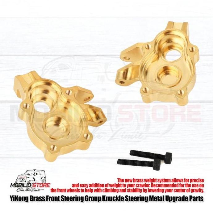 Upgrade Metal Brass Front Steering Knuckle For Yikong Yk4102 Yk4082 New