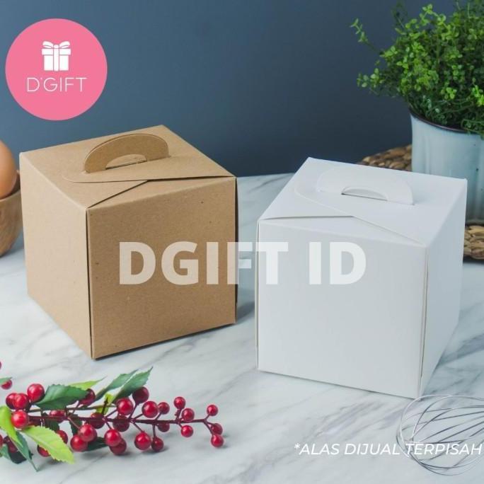 Thebest- Dus Kotak Chiffon Mini Mika Tart Mini Transparan Korean Cake Box