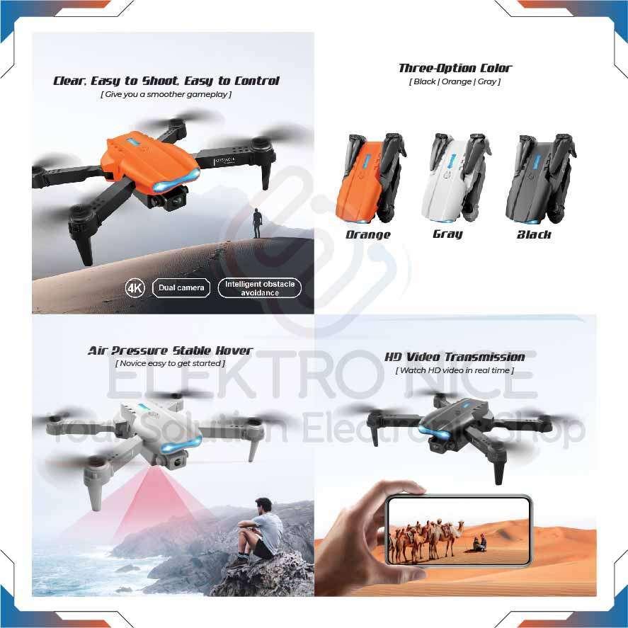 Promo 1.1 Drone E99Pro Dual Camera  Video Ultra Hd   Baterai 1800Mah Bergaransi Original