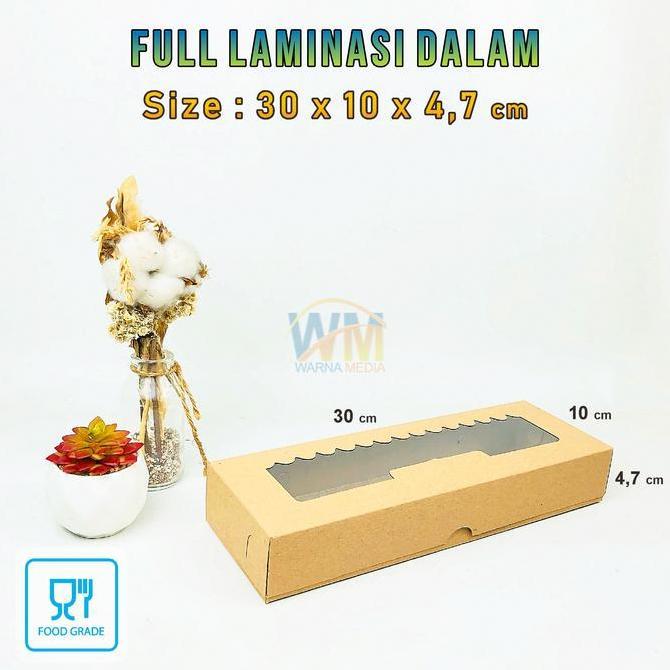 Bingbung- (Isi 25Pcs) Dus Box Bolen Pisang Isi 10 / Dus Kemasan Bolen Pisang / Box Bolen 30X10X5 / B