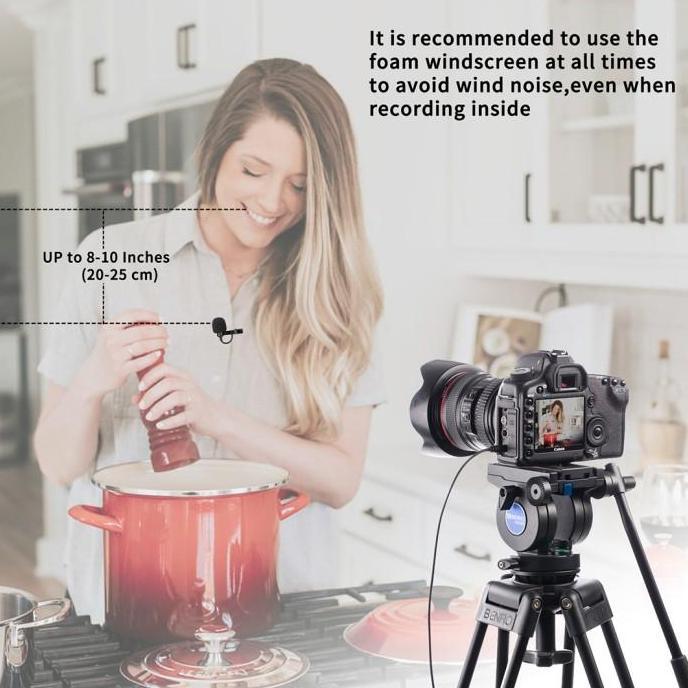 Boya Lavalier Microfone By-M1/By-Mm1 Series  Mikrofon Omnidirection  Kabel Untuk Smartphone Dslr Pc 