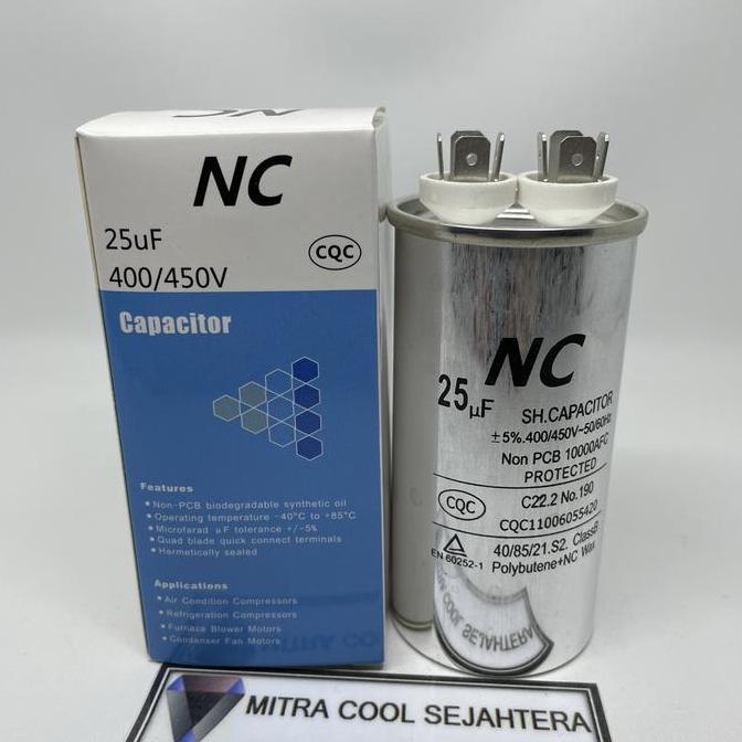 Kirimlangsung- Kapasitor Ac 25Uf 1Pk Panasonic Sharp Daikin Dll Nc Original