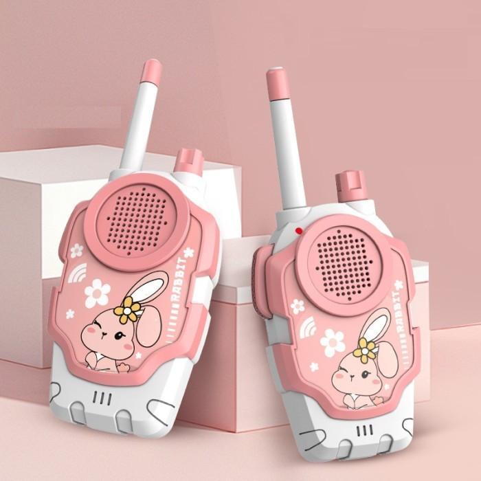 Babytoys Mainan Anak Handy Talky Wireless Walkie Talkie 2Pcs Jarak 50 Sampai 100 Meter Edukasi