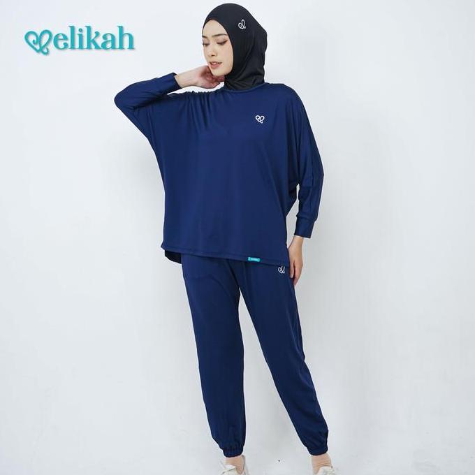Terpopuler- [Terbaru] Elikah One Set Baju Olahraga Wanita Muslim Elsanum Sport Polynilon