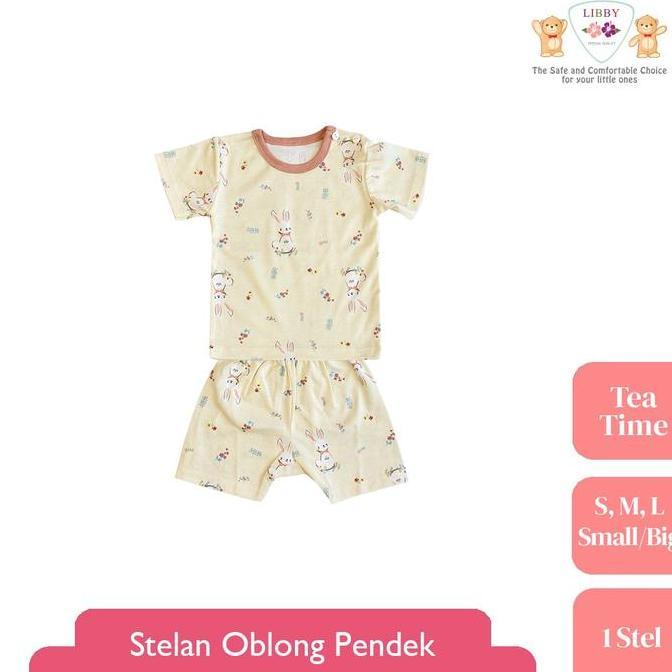 Larisbanget- Libby Stelan Oblong Pendek Motif Tea Time (1 Stel)