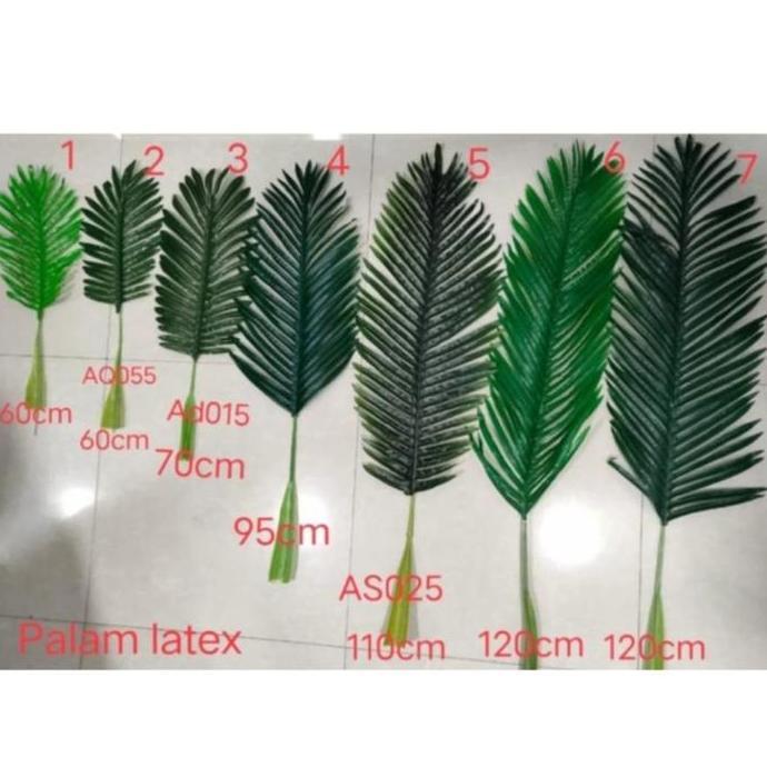 Taman- Daun Palem Satuan - Daun Palem Latex - Pohon Palem Hiasan  Tanaman