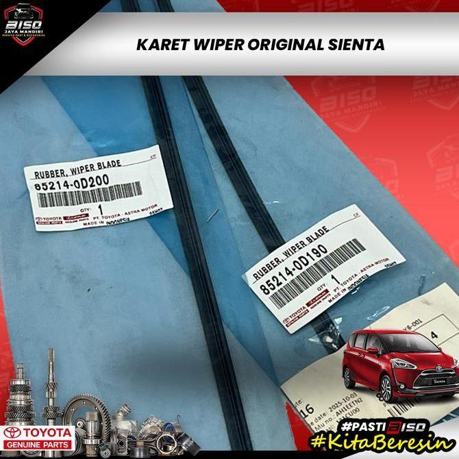 Bycle- Karet Wiper Toyota Sienta Depan Original Toyota Astra Motor Karet Wiper Untuk Wiper Original 