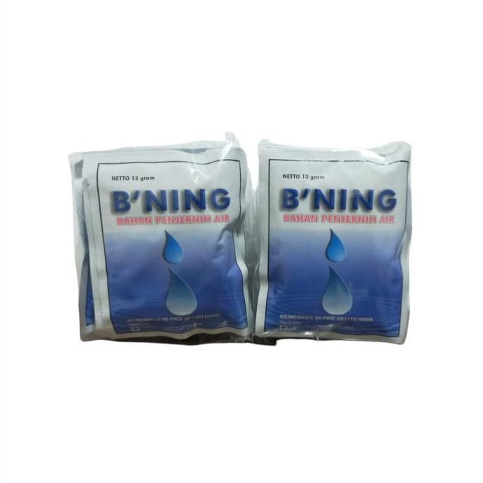 Blebeb- B'Ning Penjernih Air Isi 10 Sachet 13 Gr Dengan Poly Aluminium Chloride 100% Untuk Air Keruh