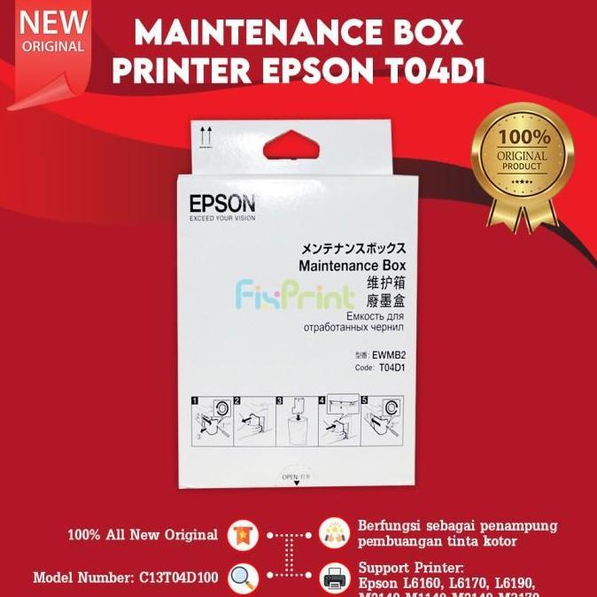 Box Epson T04D1 Maintenance Kotak Pemeliharaan L4260 L6260 L6290 L6270