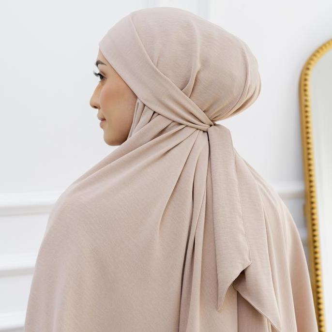 Terpopuler- Lozy Hijab - Halima French Khimar (Khimar Instan Cadar Syari Multifungsi) Airflow Muslim