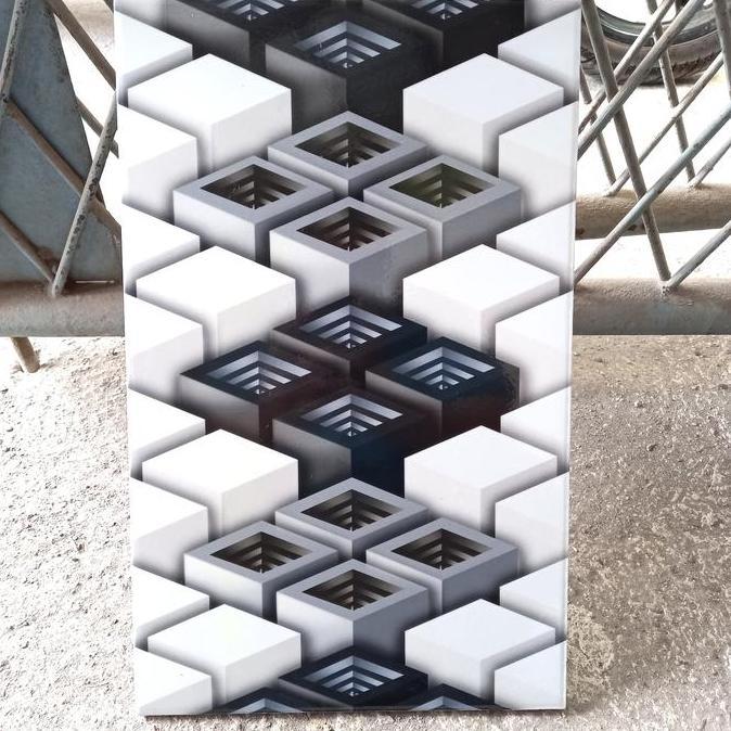 KERAMIK DINDING 25X40 MOTIF GAMING / MOTIF GAMERS PUTIH ABU