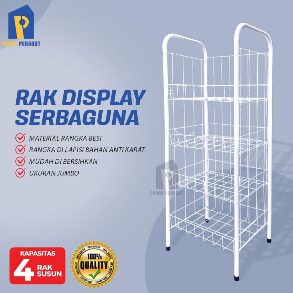 Rak Chiki Jumbo Rak Display Serbaguna Susun 4