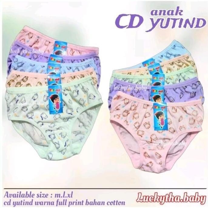 DB292 - Yutind 1184 _ Celana dalam anak perempuan yutind 1184 fulk print / celana dalam anak yutind 