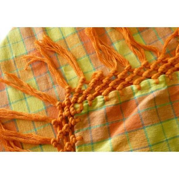 Sale Taplak Meja Makan Kursi 4 Tenun Kotak-Kotak