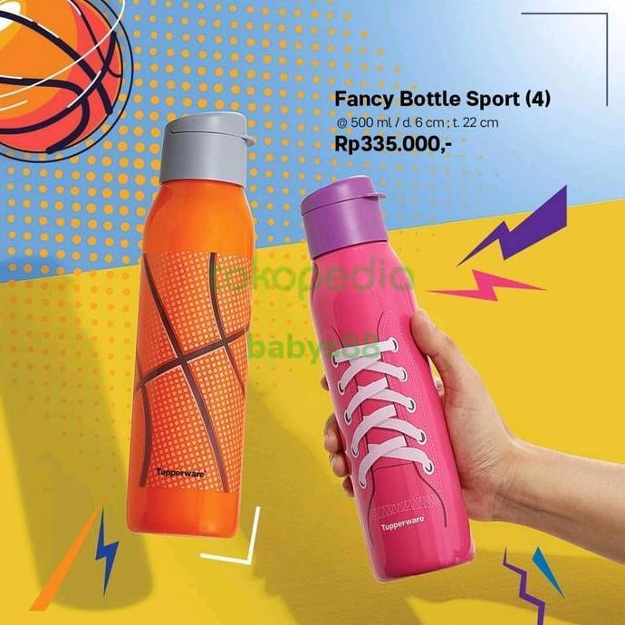 FANCY BOTTLE TUPPERWARE 500ML - BOTOL MINUM FANCY TUPPERWARE 500ML