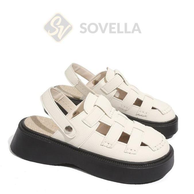 SOVELLA Poppy Sandal Wanita Platform Tali Karet