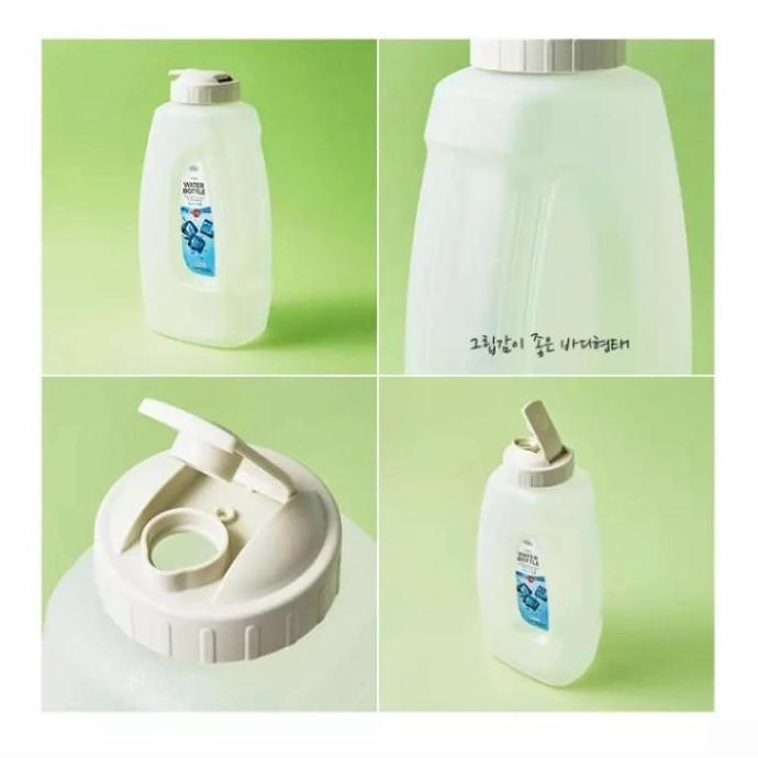 Bestone- botol minum lock n lock P&Q water jug 2liter PUTIH 2000ml lock&lock