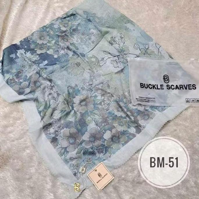 Thebest- SHOFIAHIAJB [ ECER/SATUAN ] BUCKLE SCARVES MOTIF POUCH LOGO B BY AZARA