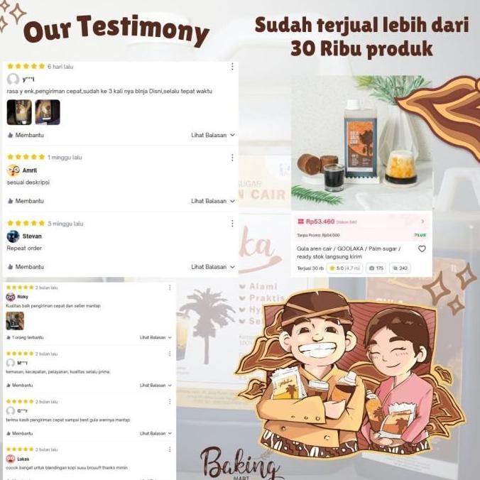 Bestone- Gula Aren Cair Asli 5Lt Bandung / Goolaka / Superior Brown Sugar Aren