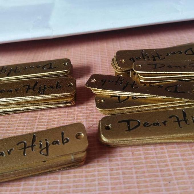 Thebest- pembuat label furniture besi / label jilbab / merk kerudung