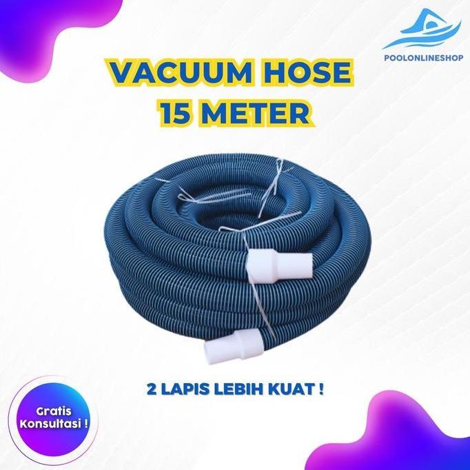 Flexible Vacuum Hose 15 Meter / Selang Vacuum Kolam Renang 15Meter