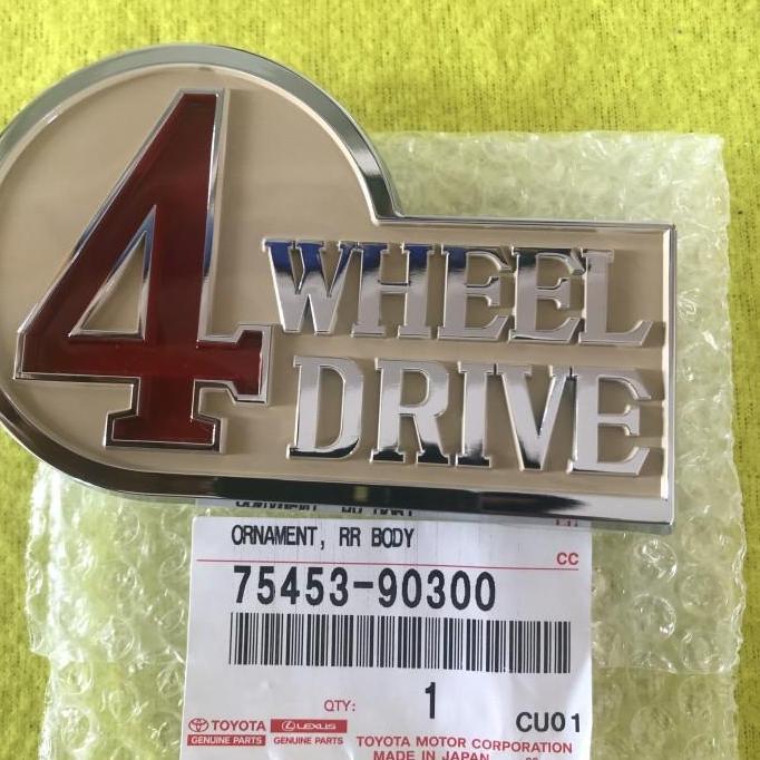 emblem logo 4WD 4 WD wheel drive four hardtop fj40 bj40 model pin
