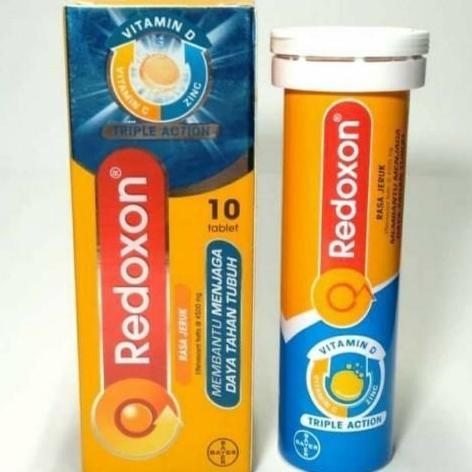 Redoxon EFFERVESCENT JERUK DAN BLACKCURRANT/ANGGUR isi 10