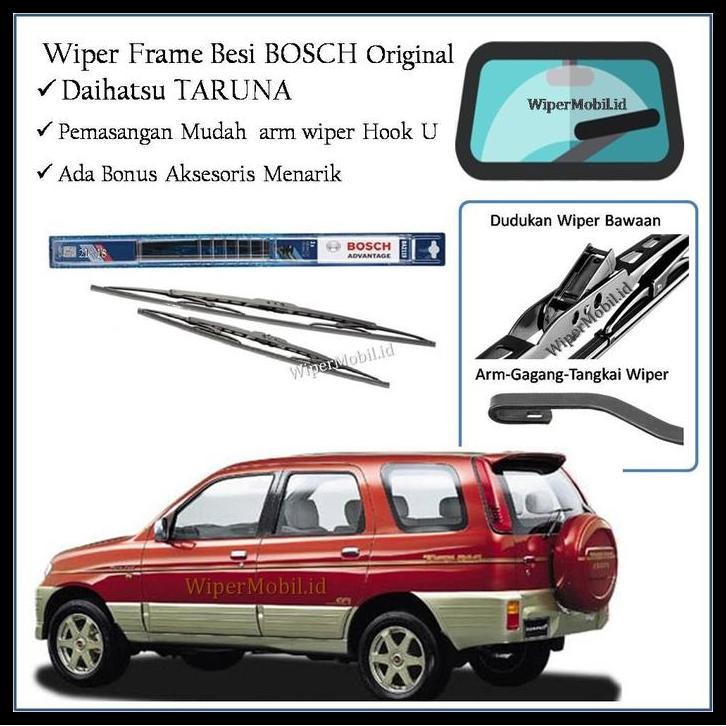 DISKON WIPER SEPASANG MOBIL DAIHATSU TARUNA 99 2000 2001 2002 2003 2004 2005 