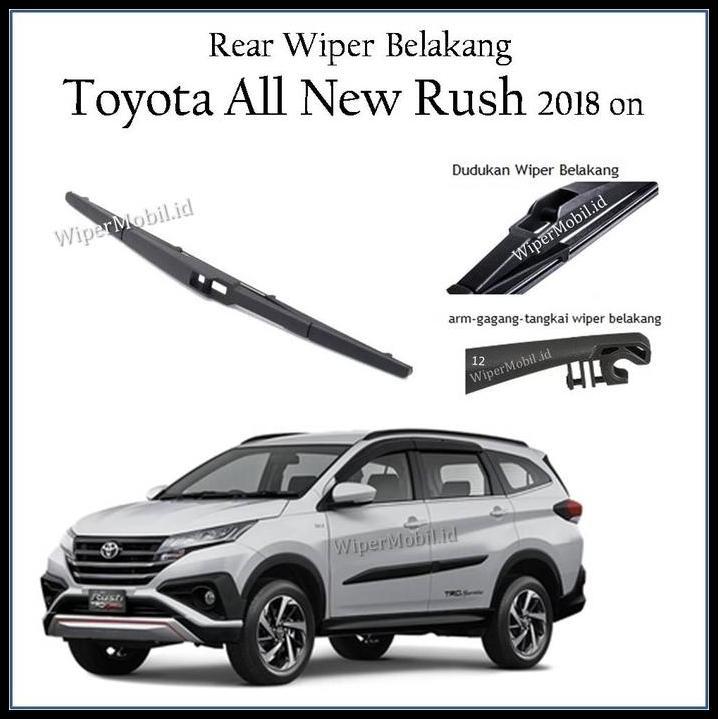 TERBARU SET WIPER MOBIL TOYOTA ALL NEW RUSH 2018 2019 2020 2021 2022 BOSCH