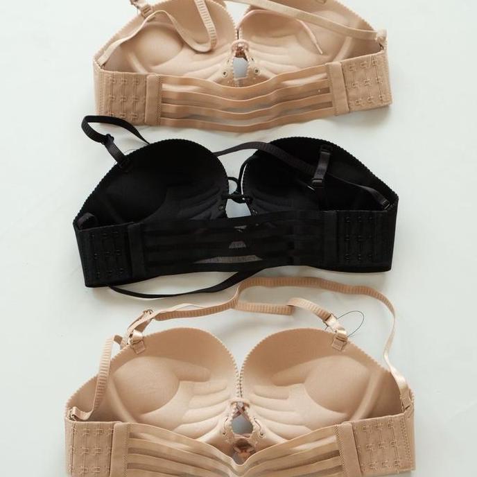 (FREE POUCH) Pluffyschoice Multiway Bra - Push Up Bh Wanita Busa Tebal Nyaman Seamless Tipis Kemben