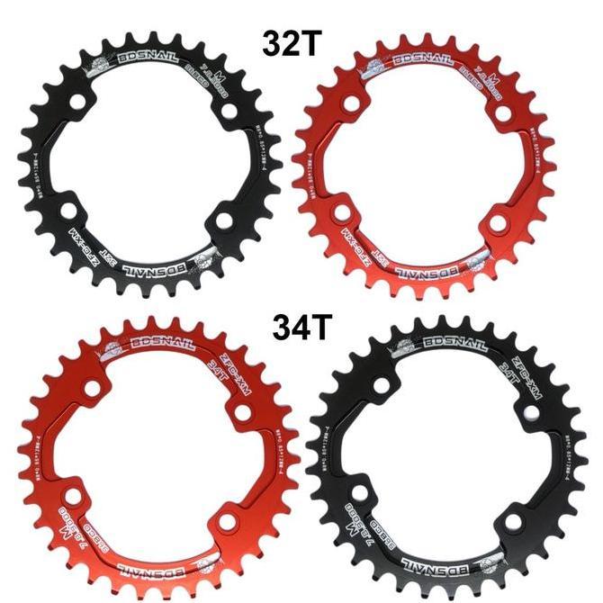 Chainring 32T 34T Bcd 96 Asimetris Shimano Narrow Wide 96Bcd