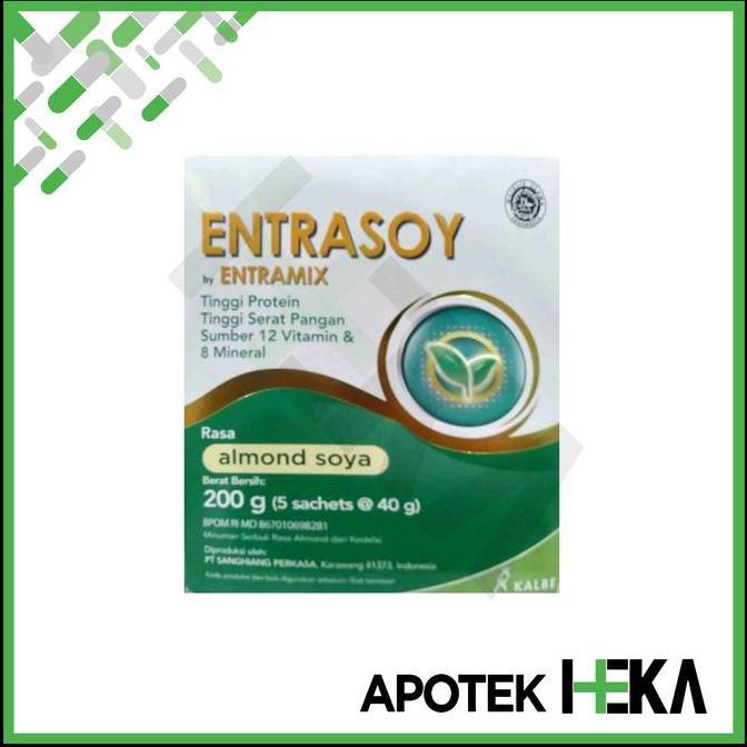 Alami- Entrasoy 200 G Almond Soya - Susu Nutrisi Dewasa Tinggi Protein Serat