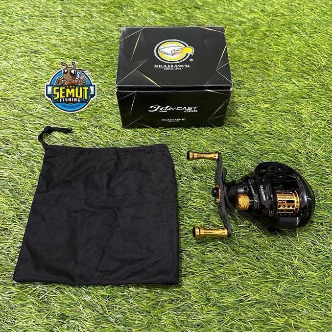 TERBARU REEL BAITCASTING SEAHAWK LITE CAST 103HSL SHALLOW SPOOL BAIT FINESSE