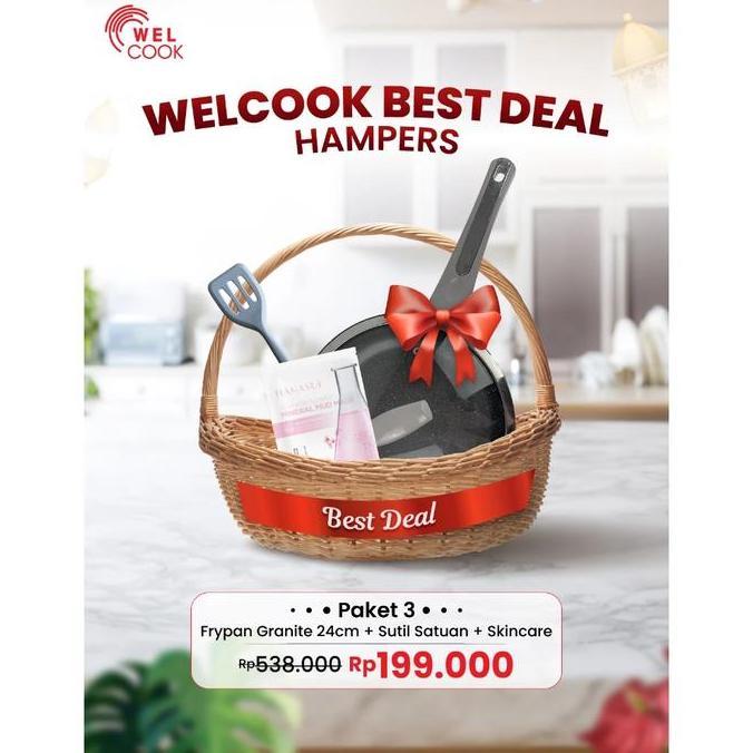 Grosir Welcook | Hampers 3 Paket Panci Antilengket