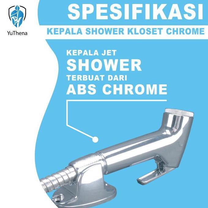 Langsungaja- Kepala Jet Shower Chrome / Kepala Shower Cebok Semprotan Cebok