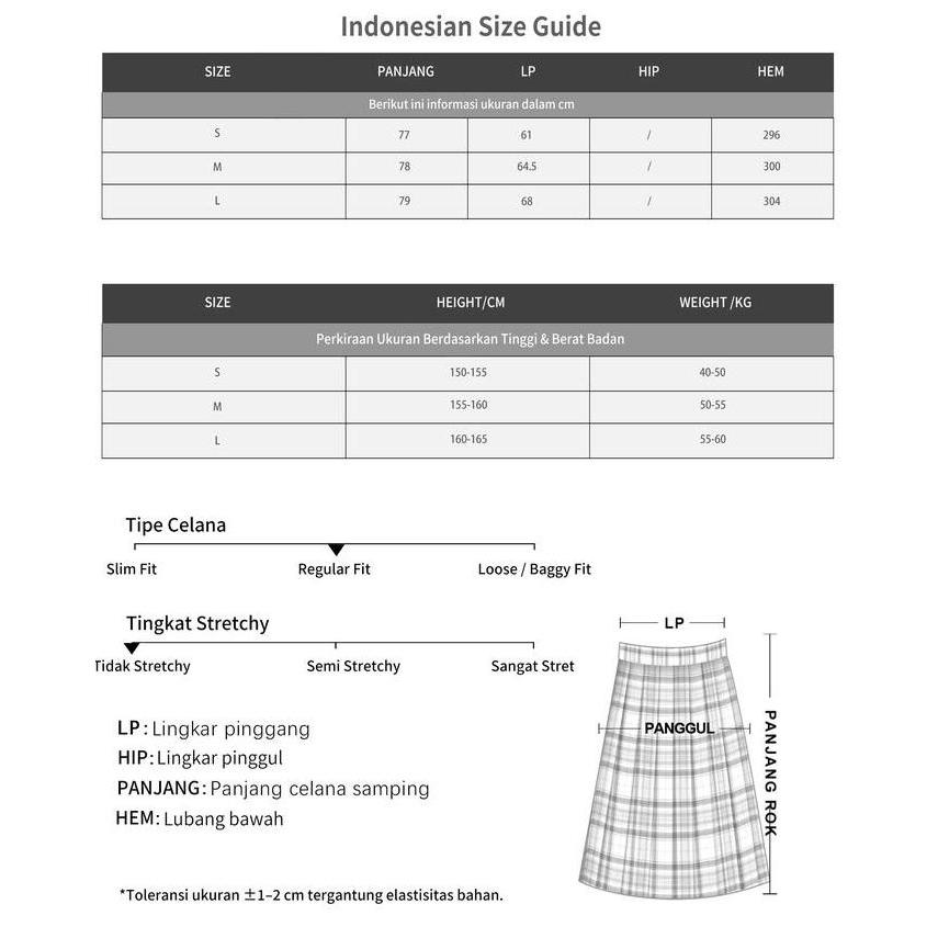 Yurima- Rok Tutu Midi Wanita Hitam Motif Bunga 4450 Mein