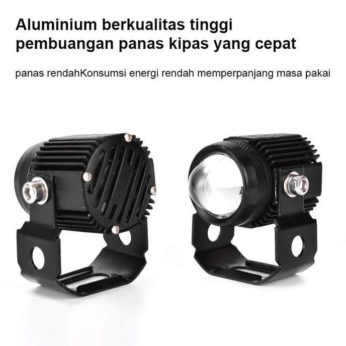 Gaswoi- Lampu Led Motor Dan Mobil 2 Mode Lampu Dekat Kuning/Lampu Jauh Putih