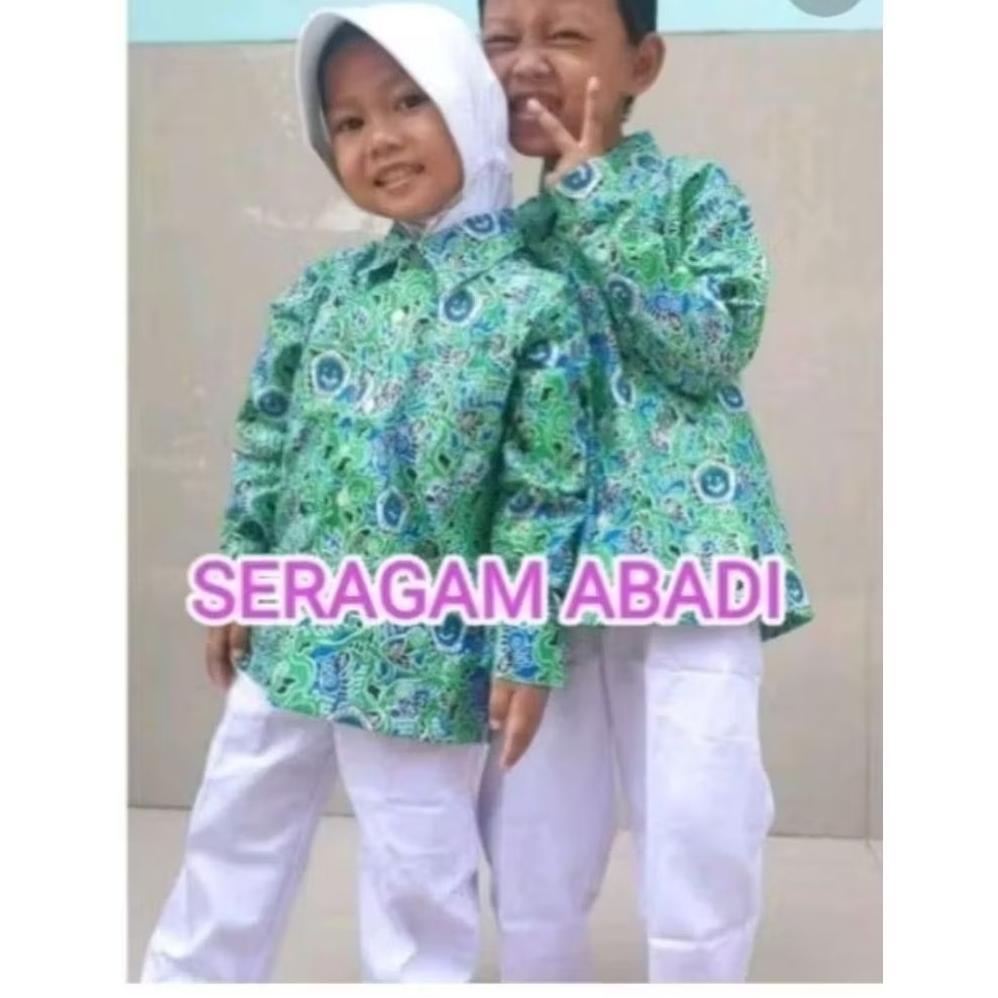 Awet Kain Batik Anak Sekolah Tk. Igtk. Seragam Tk Nasional. Kain Katun