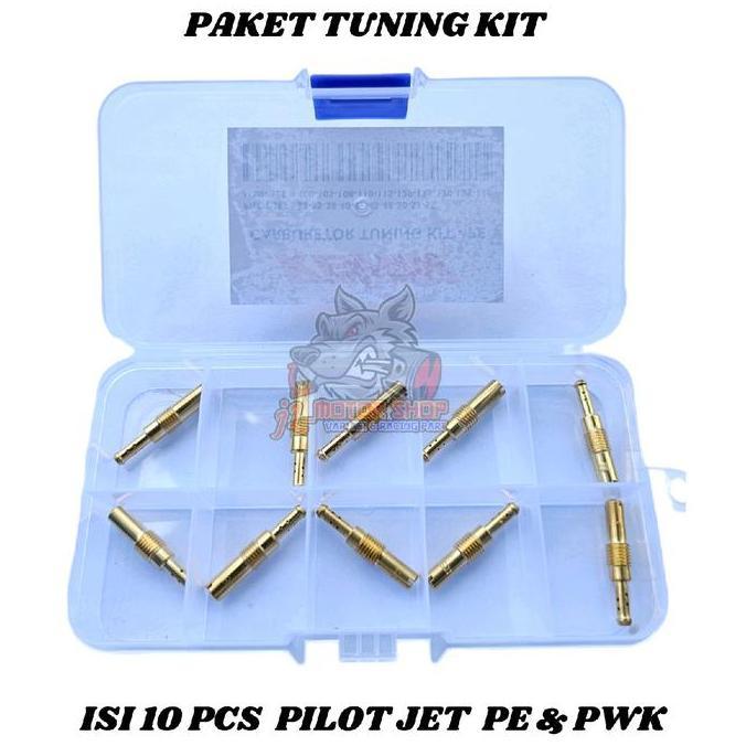 Gaswoi- Paket Spuyer Pilot Jet Main Jet 20 Pcs Pwk Pe Pwl Pwm Pj Sudco 10 Mainjet 10 Pilot Jet