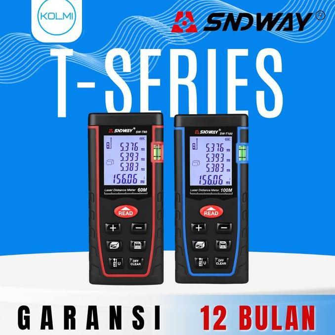 tokowatishop - sndway meteran laser digital distance laser meter digital 100 meter sw-t100