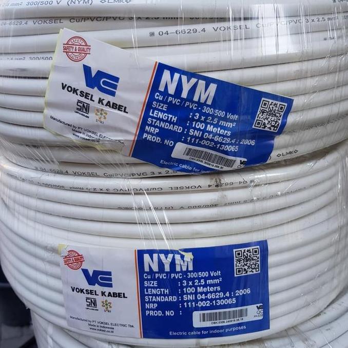 Promo Kabel Listrik NYM 3x2.5 Voksel 100 Meter / Kabel NYM 3x2.5 Voksel 100M Diskon
