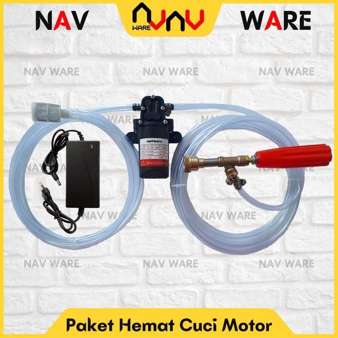 Paket Pompa Air Mesin Cuci Motor Alat Steam Portable Sprayer
