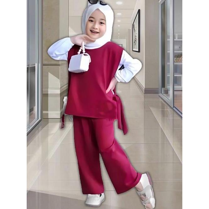 Colkid- Baju Gamis Anak Perempuan Tanpa Kerudung Umur 3-10 Tahun