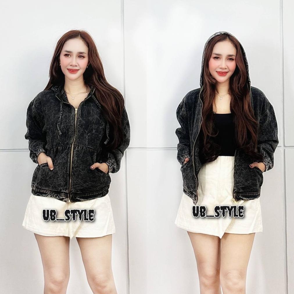 Hot Sale Jaket Jeans Hoodie Resleting Jaket Wanita Jaket Hoodie Jeans Jaket Resleting