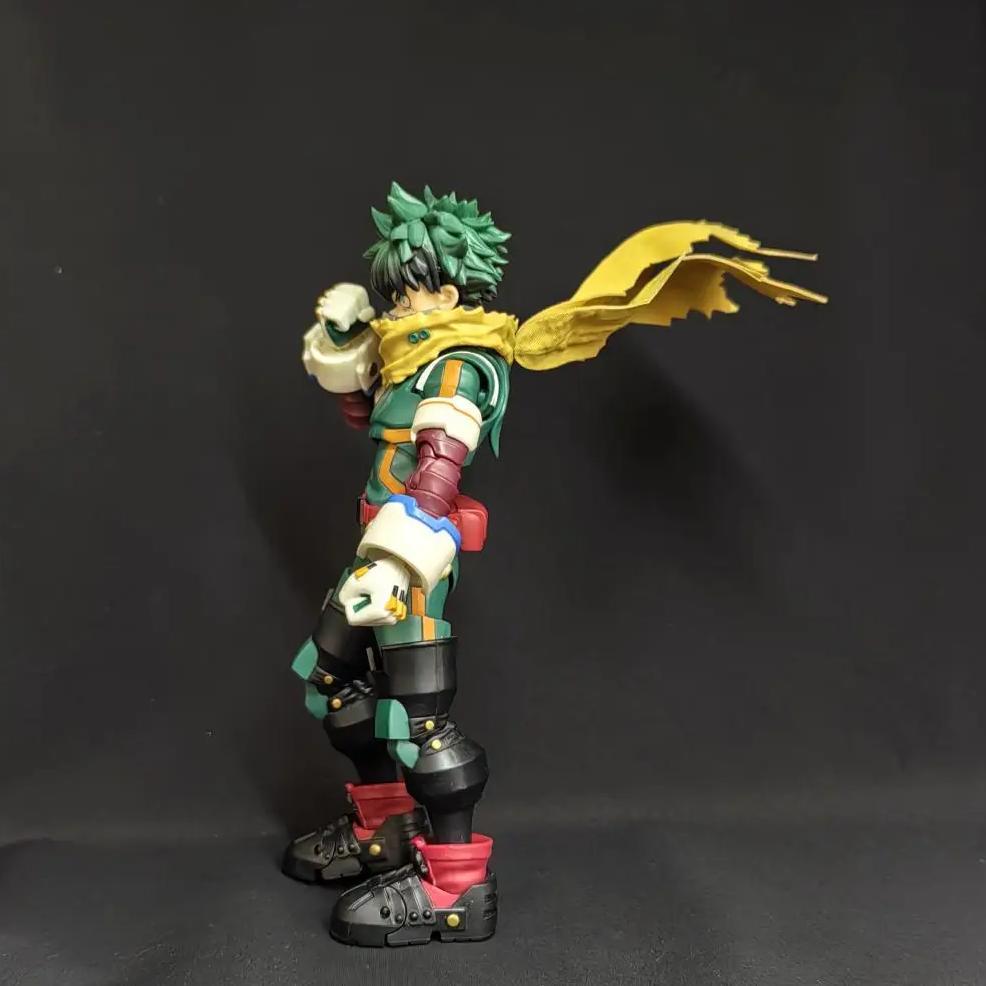 My Hero Academia SHF Anime NEW Handmade Midoriya Izuku Yellow cloak clothes Built In Iron Wire Is Su