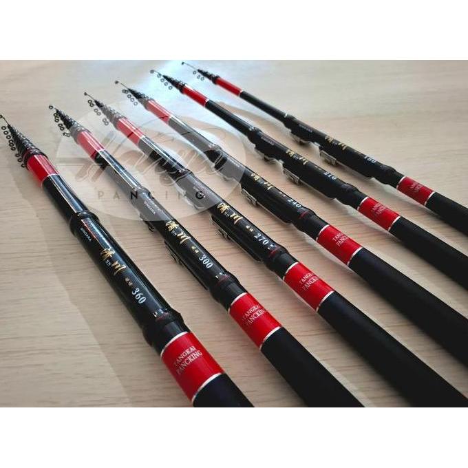 Joran Tegek Kolong Ogawa Gindara 240 270 300 360 Ring Carbon Hard Kaku Ruas Pendek