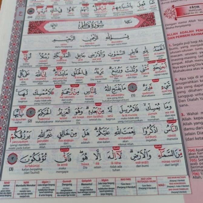 Alquran Lansia the big Al Hadi A3 mushaf terjemah perkata latin HL