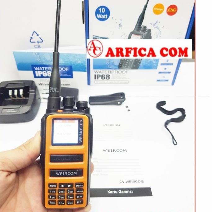 TERBARU HT WEIRCOM WR 88PLUS 10WAT ORANGE WR 88PLUS DUALBAND 88PLUS WR