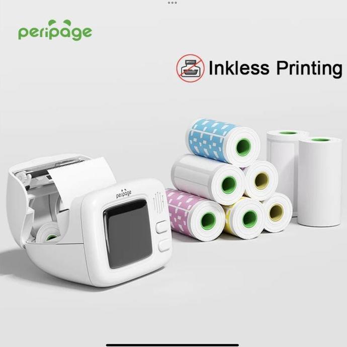 PERIPAGE A2 Printer Thermal Mini 57mm Print Resi Portae